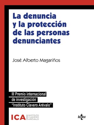 cover image of La denuncia y la protección de las personas denunciantes